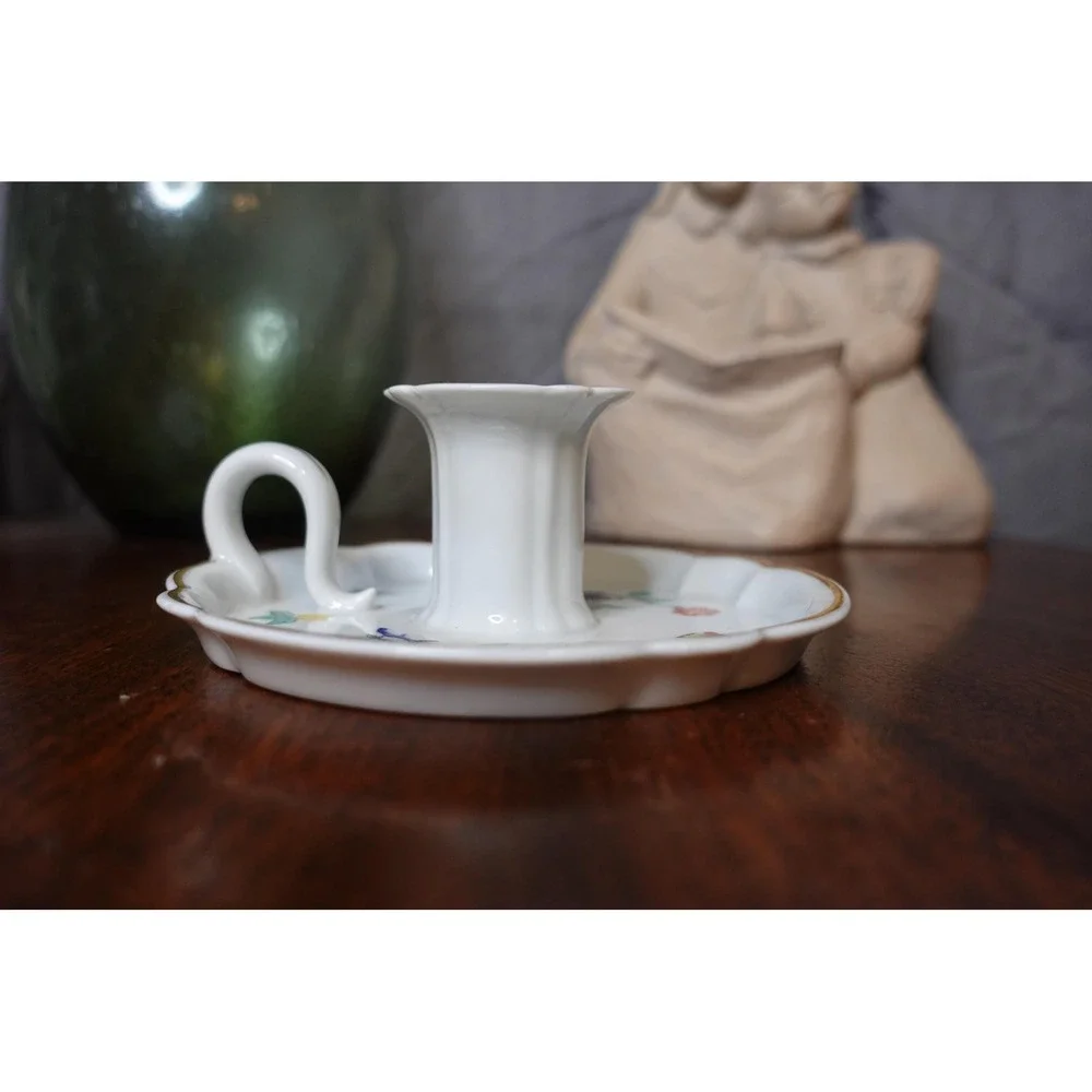 Shalimar  Haviland France single‎ candlestick holder chamber style